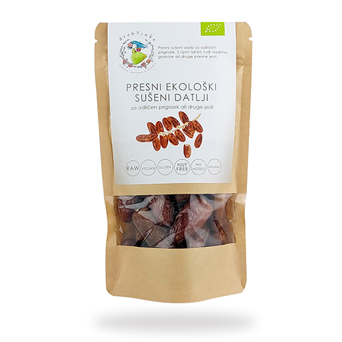 Presni ekološki datlji, razkoščičeni, drobTinka, 160 g