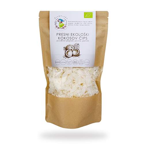Presni ekološki kokosov čips, drobTinka, 180 g