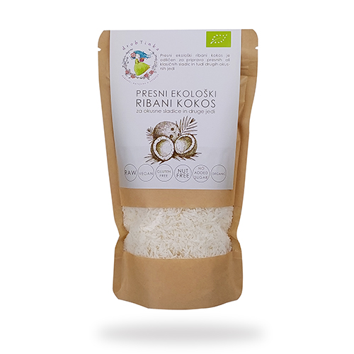 Ribani kokos, preni ekološki, drobTinka, 160 g